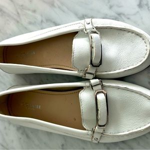 Coach loafers white size 6.5